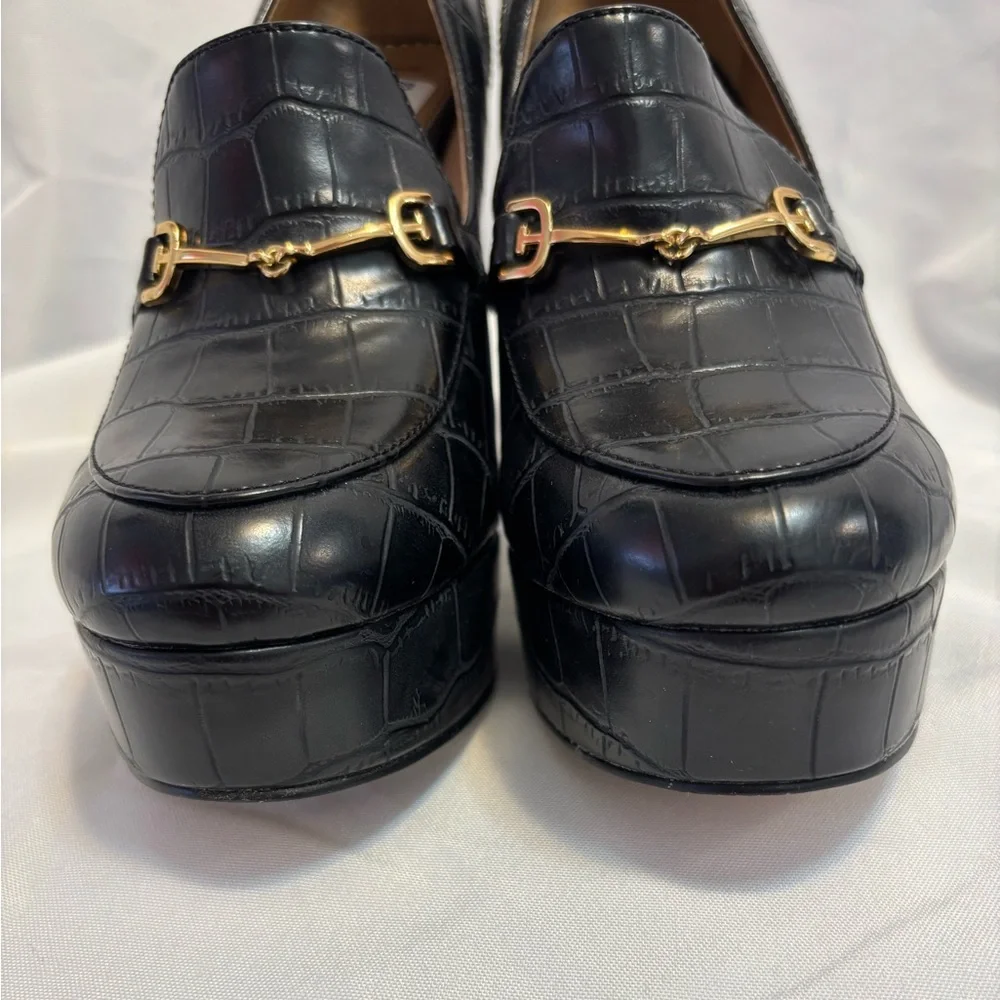 Sam Edelman Black Aretha Platform Loafer Pumps Boho Chic Women’s Size 7 - Picture 5 of 14